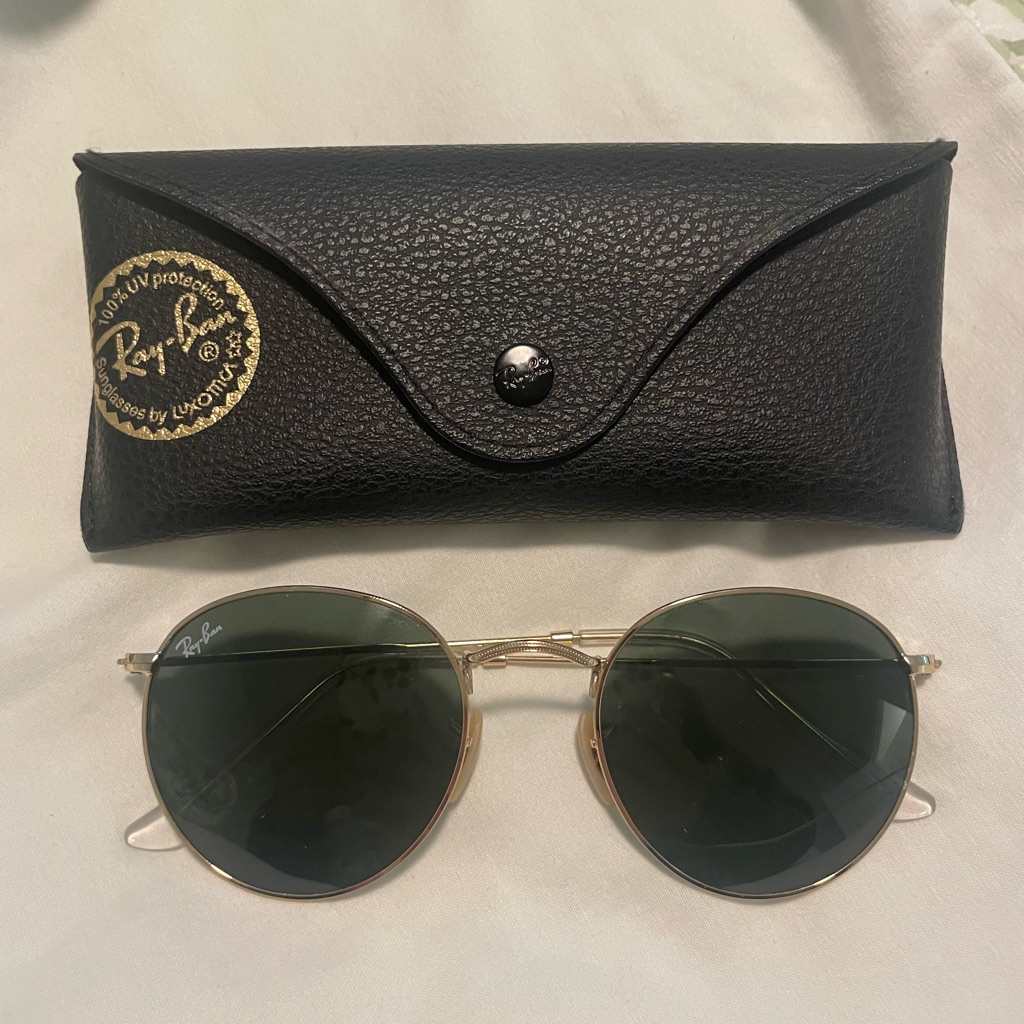 Ray-Ban Round Metal Rb3447 Gold With Green Lens